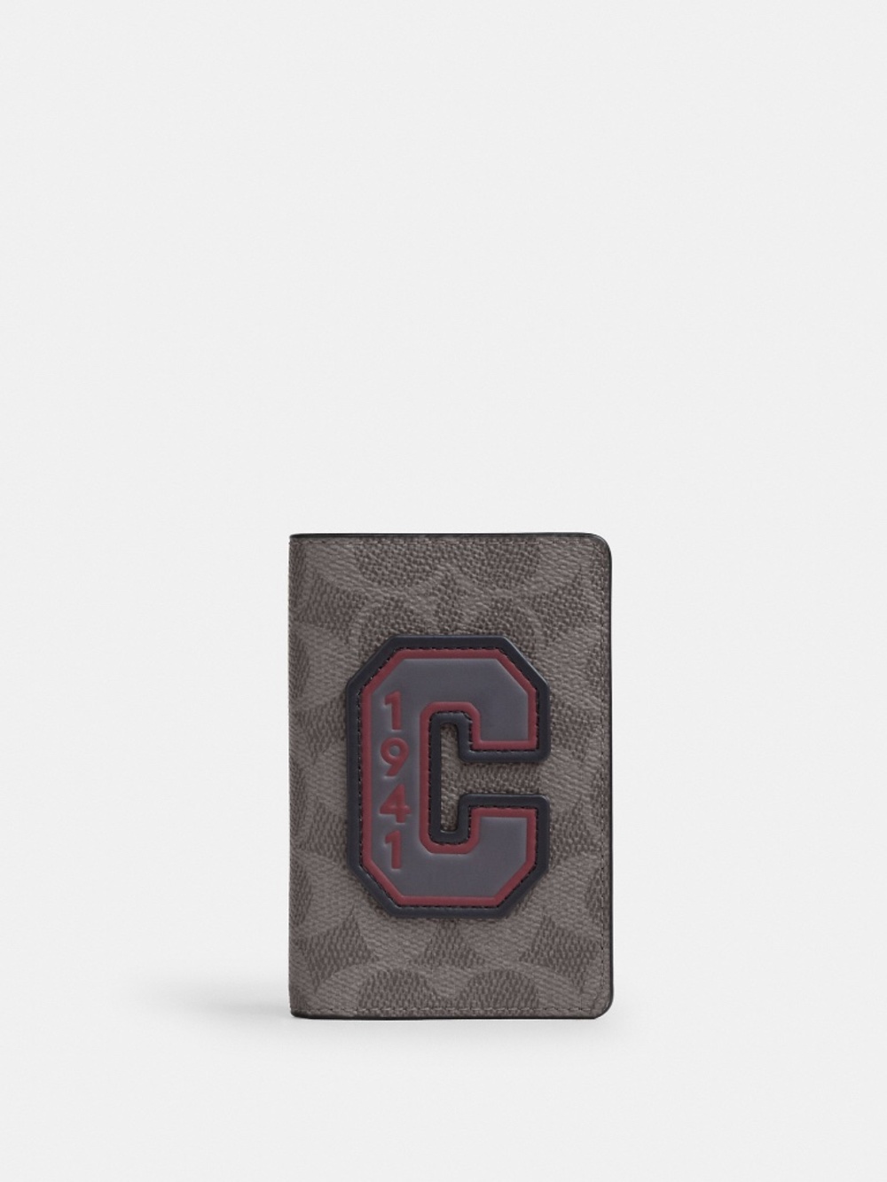 Coach Outlet Men's ID Card Wallet In Signature Canvas With Patches